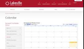 
							         Calendar - Kenwood Trail Middle School - Lakeville Area Public Schools								  
							    