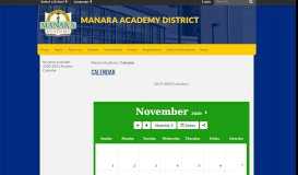 
							         Calendar - Manara Academy								  
							    