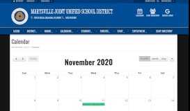 
							         Calendar - Marysville Joint Unified School District								  
							    