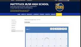 
							         Calendar - Mattituck Jr/Sr High School								  
							    