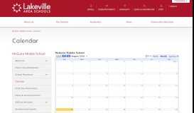 
							         Calendar - McGuire Middle School - Lakeville Area Public Schools								  
							    