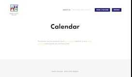 
							         Calendar - MTAC Marin								  
							    