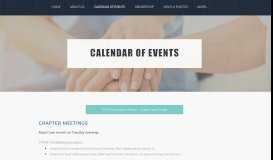 
							         Calendar of Events - CTSHP								  
							    