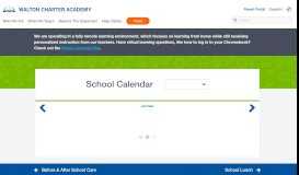 
							         Calendar | Pontiac MI | Walton Charter Academy								  
							    