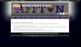 
							         Calendar - Rogers Middle School								  
							    
