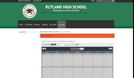 
							         Calendar - Rutland High School								  
							    
