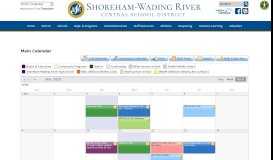 
							         Calendar - Shoreham-Wading River Central School District								  
							    