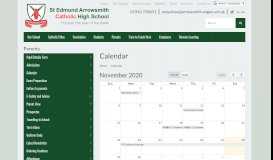 
							         Calendar | St Edmund Arrowsmith Catholic High School								  
							    