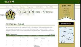 
							         Calendar - Tenakill Middle School - Closter Public Schools								  
							    