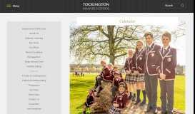 
							         Calendar | Tockington Manor School								  
							    