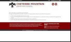 
							         Calendars - Cheyenne Mountain Junior High								  
							    