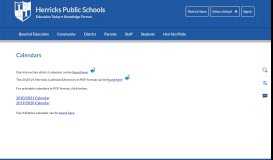 
							         Calendars / Homepage - Herricks Public Schools								  
							    