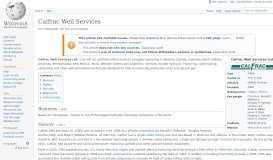
							         Calfrac Well Services - Wikipedia								  
							    
