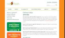 
							         CalFresh FAQs - CalFresh								  
							    