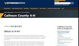 
							         Calhoun County 4-H | Extension Service | West Virginia University								  
							    
