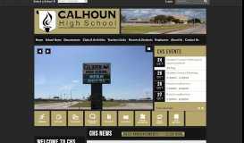 
							         Calhoun High School: Home								  
							    