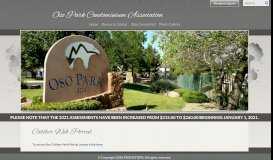 
							         Caliber Web Portal - Oso Park Condominium Association								  
							    