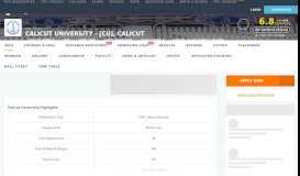 
							         Calicut University, Calicut - Admissions 2019-2020 - Collegedunia App								  
							    