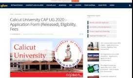 
							         Calicut University CAP UG 2019 – Trail ... - AglaSem Admission								  
							    