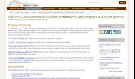 
							         California Assessment of Student Performance and Progress ...								  
							    