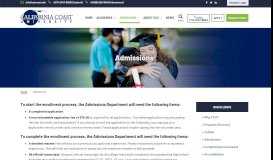 
							         California Coast University Admissions Application Page | Online ...								  
							    