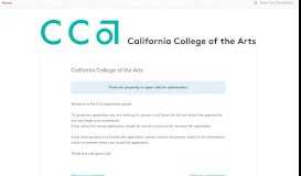 
							         California College of the Arts Submission Manager								  
							    
