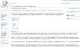 
							         California Culinary Academy - Wikipedia								  
							    