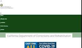 
							         California Department of Corrections and Rehabilitation								  
							    