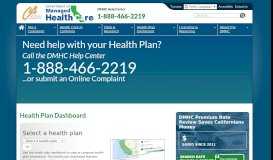 
							         California Department of Managed Health Care								  
							    