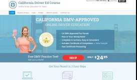 
							         California Driver Ed Course								  
							    