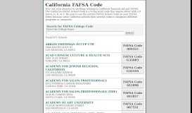 
							         California - FAFSA Center								  
							    