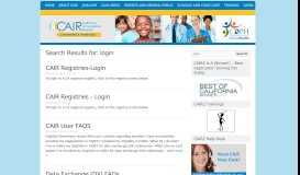 
							         California Immunization Registry » Search Results » login								  
							    