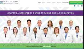 
							         California Orthopedics & Spine								  
							    