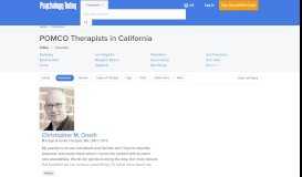 
							         California POMCO Therapist - POMCO Therapist ... - Psychology Today								  
							    