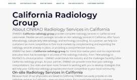 
							         California Radiology Group - ONRAD, Inc.								  
							    