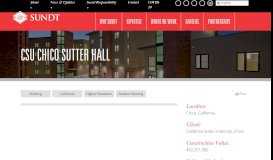 
							         California State University, Chico Sutter Hall | Sundt								  
							    