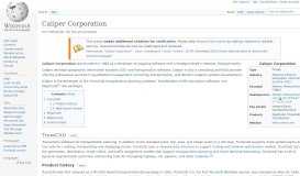 
							         Caliper Corporation - Wikipedia								  
							    