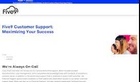 
							         Call Center Service & Support | Five9								  
							    