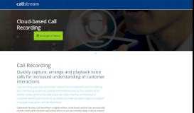
							         Call Recording - Callstream								  
							    