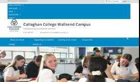 
							         Callaghan College Wallsend Campus: Home								  
							    