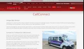 
							         CallConnect Lincolnshire - Request A Journey | Hunts Coaches								  
							    