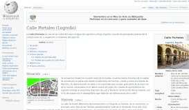 
							         Calle Portales (Logroño) - Wikipedia, la enciclopedia libre								  
							    