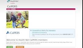 
							         CalPERS – Pharmacy - Health Net								  
							    