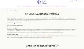 
							         Caltex Learning Portal | AIM Education & Training								  
							    