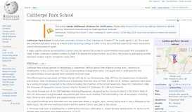 
							         Calthorpe Park School - Wikipedia								  
							    