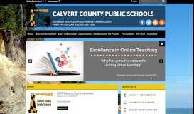 
							         Calvert County Public Schools: Home								  
							    