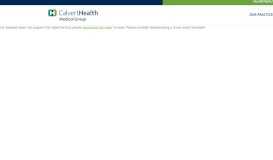 
							         CalvertHealth Medical Group: Your Choice in Primary & Specialty Care								  
							    