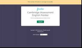
							         Cambridge Assessment English - Fronter								  
							    