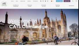 
							         Cambridge | CATS | Preparing you for university success								  
							    