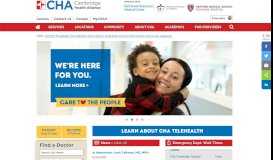 
							         Cambridge Health Alliance | CHA Home								  
							    